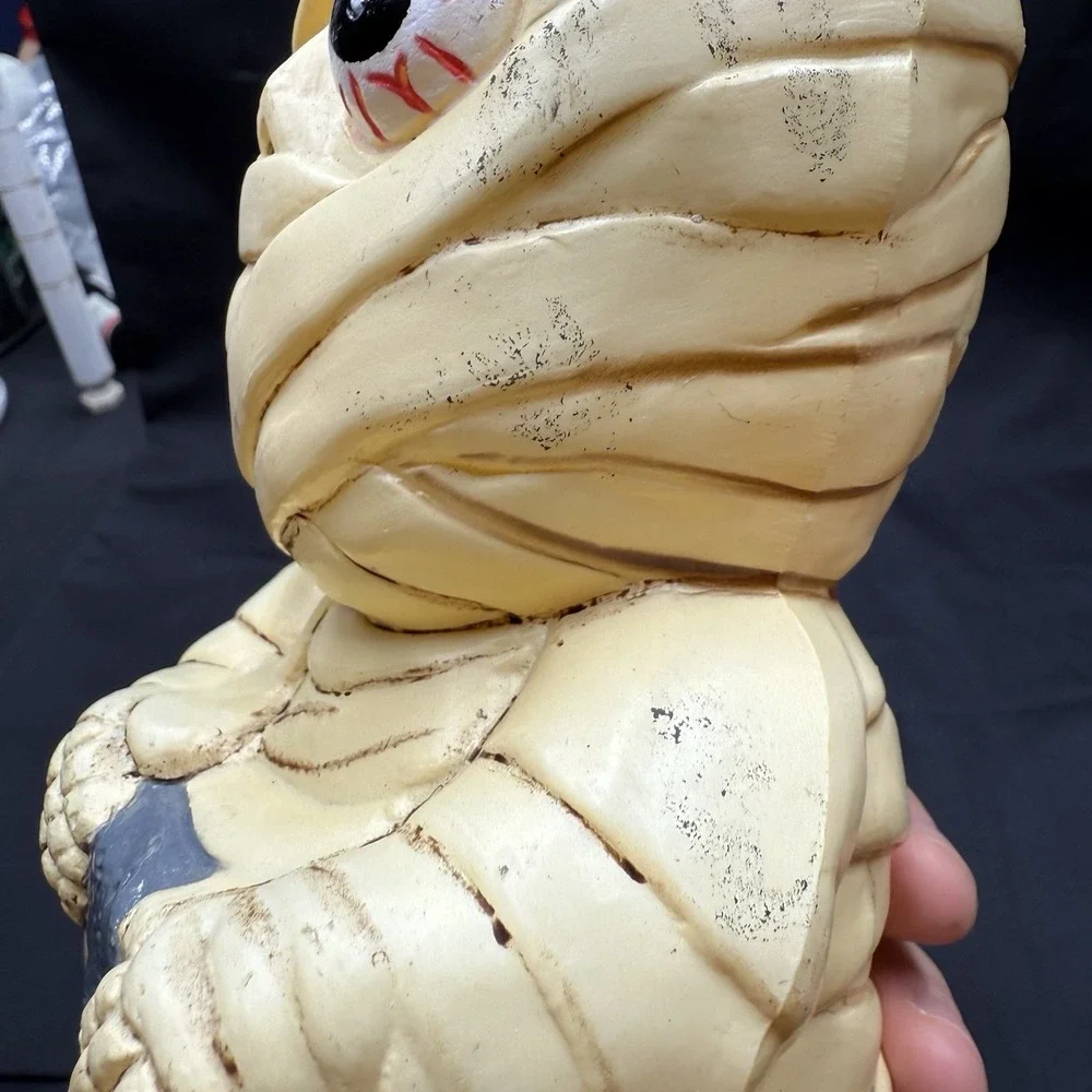Vintage Halloween Blow Mold Mummy Monster 9